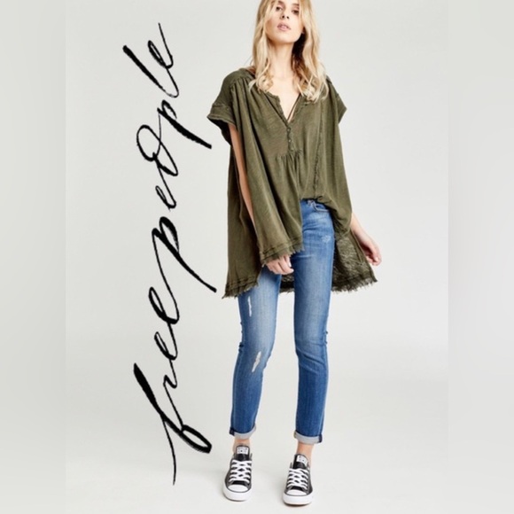 Free People oversized shirt 
Size small - Picture 5 of 5